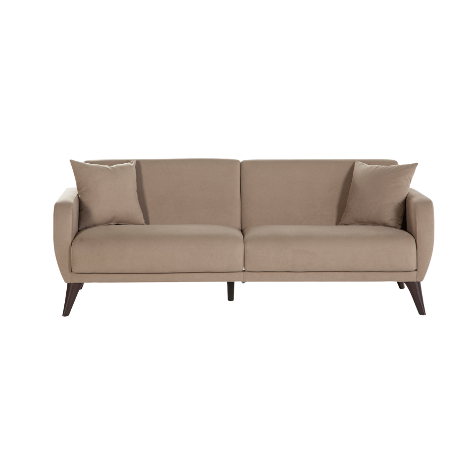 Lelana 78.75'' Sleeper Sofa with Storage Taupe by Bellona