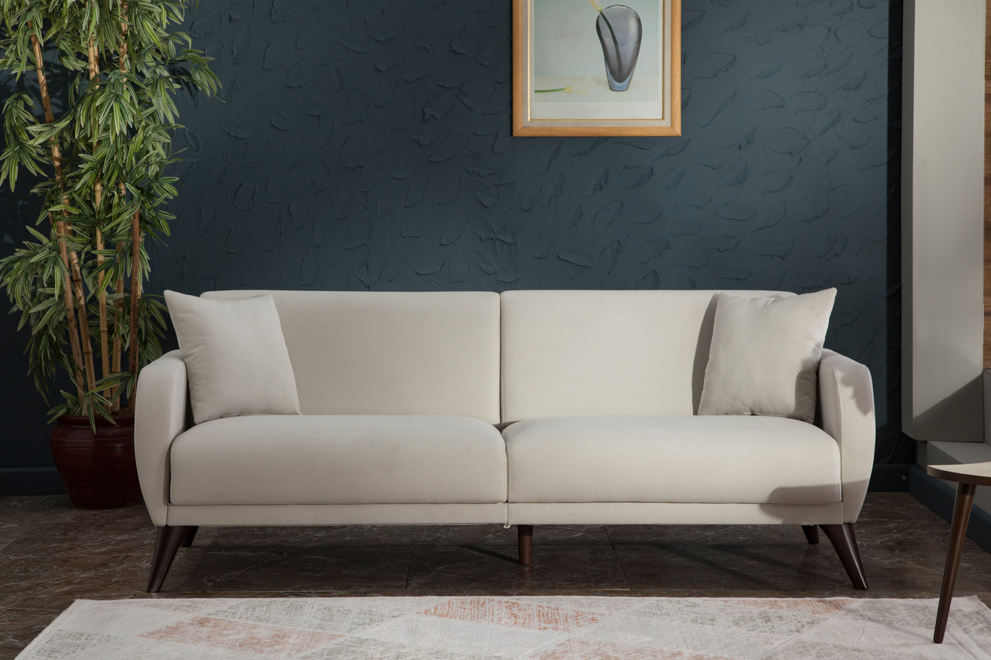 Lelana 78.75'' Sleeper Sofa with Storage Beige by Bellona