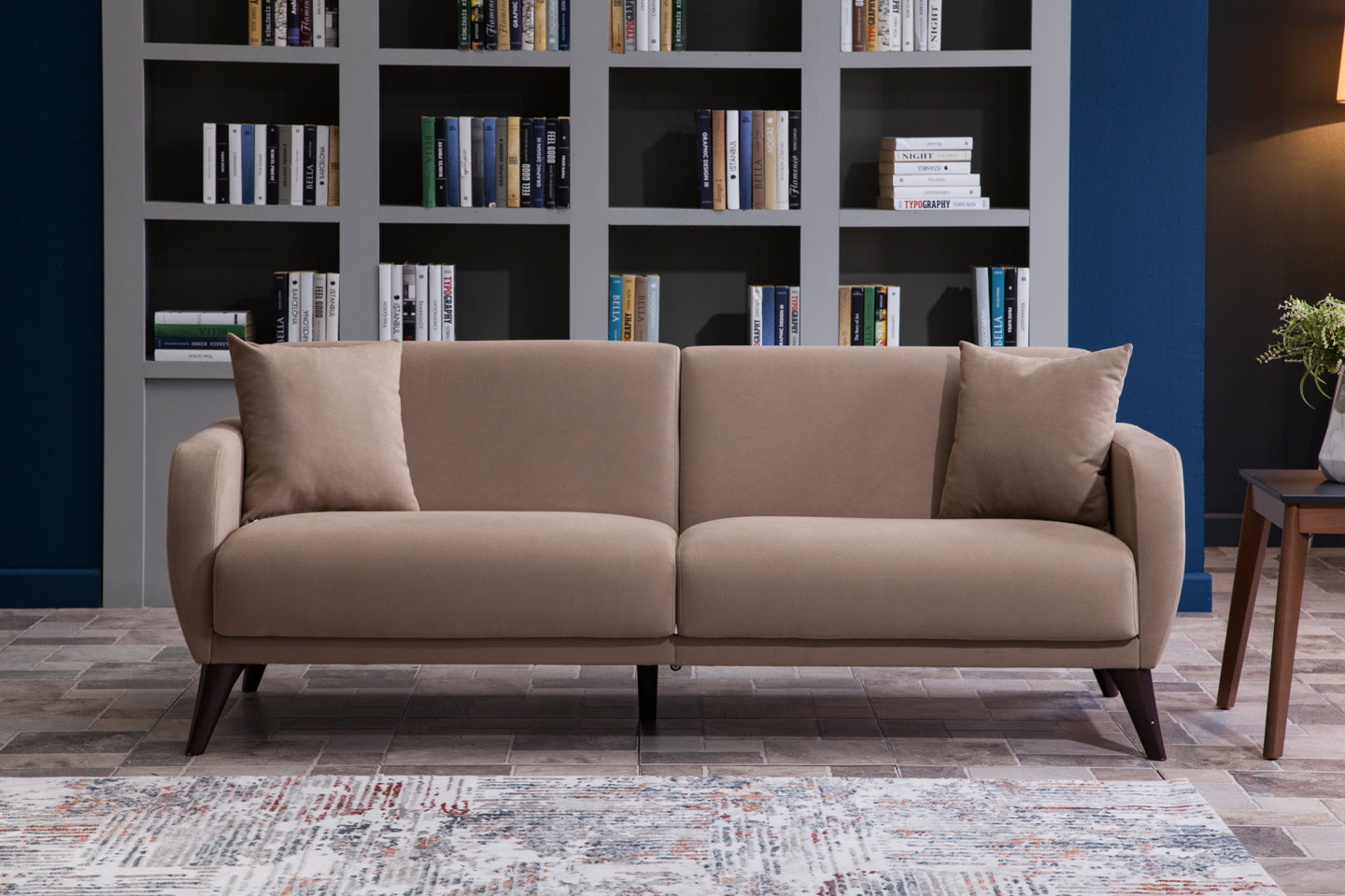 Lelana 78.75'' Sleeper Sofa with Storage Beige by Bellona